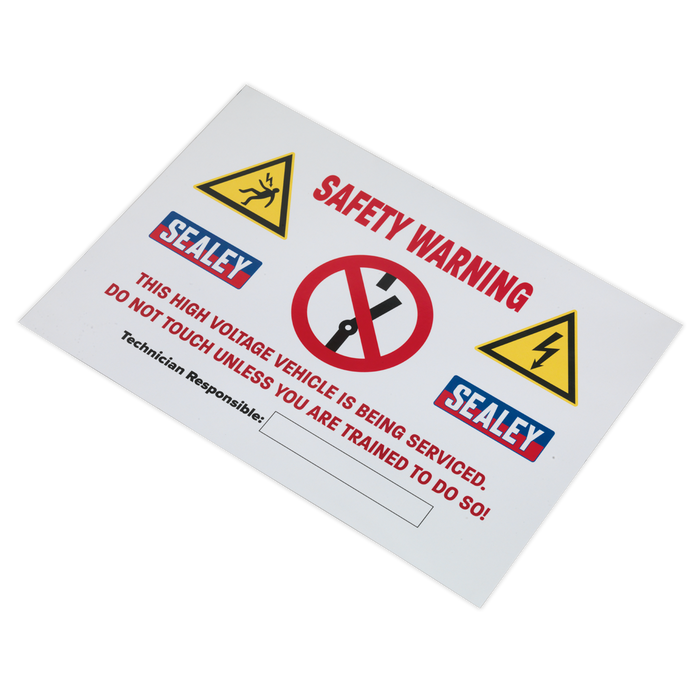 Hybrid/Electric Vehicle Warning Sign | HYBRIDSIGN