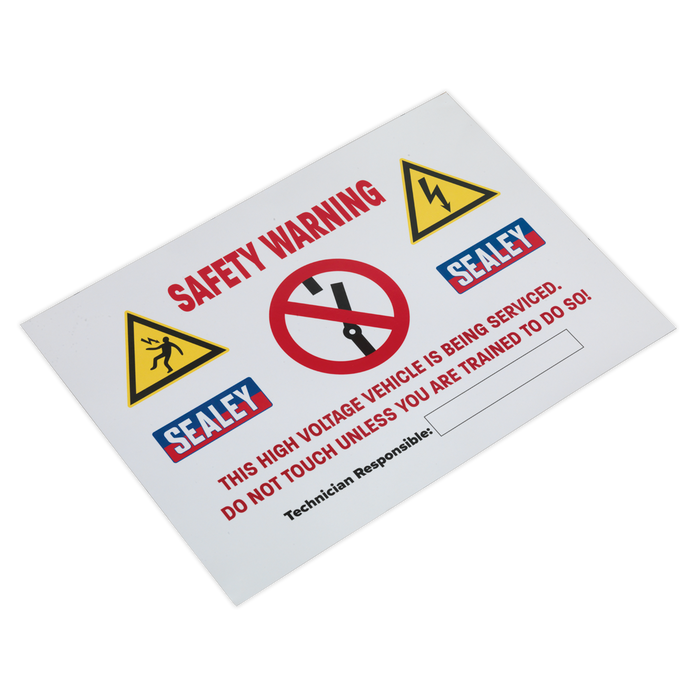 Hybrid/Electric Vehicle Warning Sign | HYBRIDSIGN