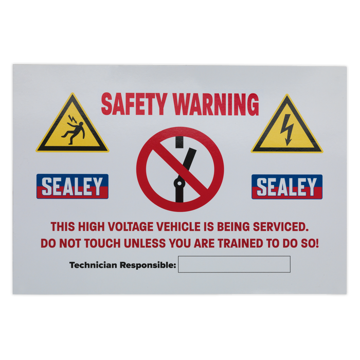 Hybrid/Electric Vehicle Warning Sign | HYBRIDSIGN