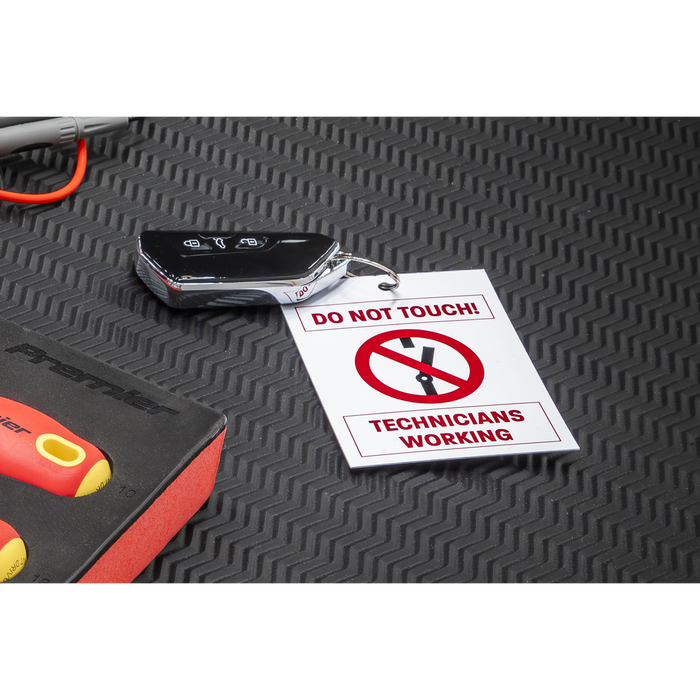 Hybrid/Electric Vehicle Keyring Warning Tag | HYBRIDTAG
