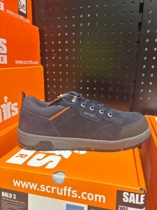Scruffs Halo 3 Safety Trainers Navy | T54959