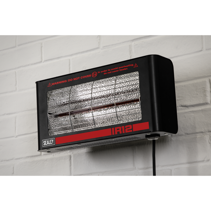 Wall Mounting Infrared Quartz Heater 1.2W/230V | IR12