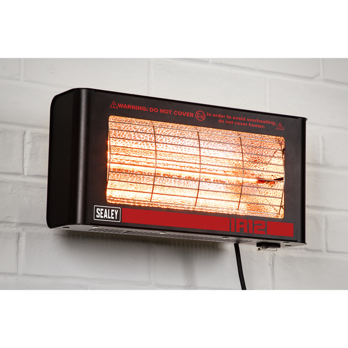 Wall Mounting Infrared Quartz Heater 1.2W/230V | IR12