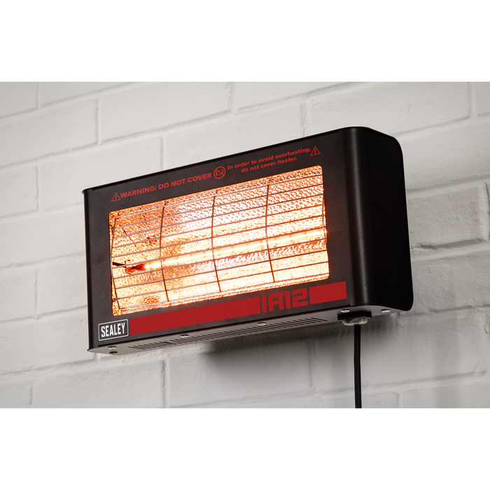 Wall Mounting Infrared Quartz Heater 1.2W/230V | IR12