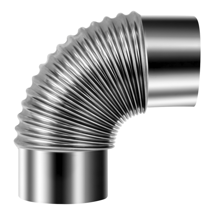 Stainless Steel Exhaust/Flue 90° Bend for IR13/IR16 100mm | IREX3