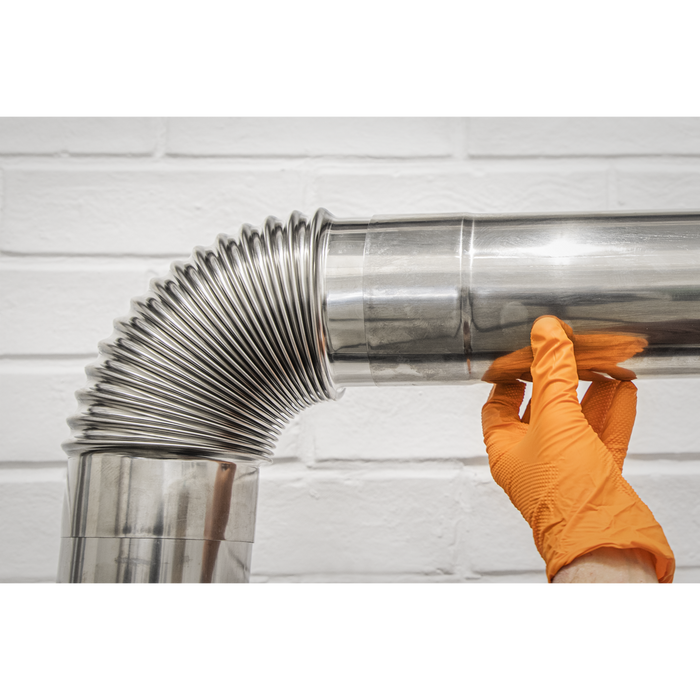 Stainless Steel Exhaust/Flue End Pipe for IR13/IR16 100mm 900mm | IREX1