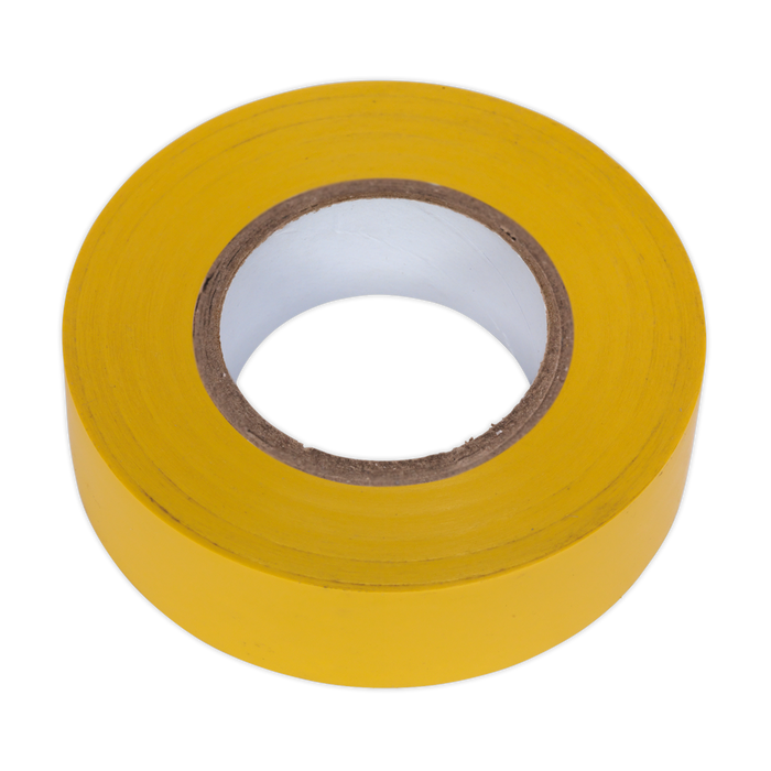 PVC Insulating Tape 19mm x 20m, Yellow - Pack of 10 | ITYEL10