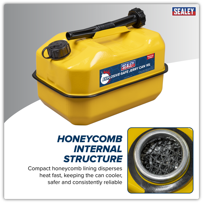 Explosive-Safe Jerry Can 10L - Yellow | JC10RY