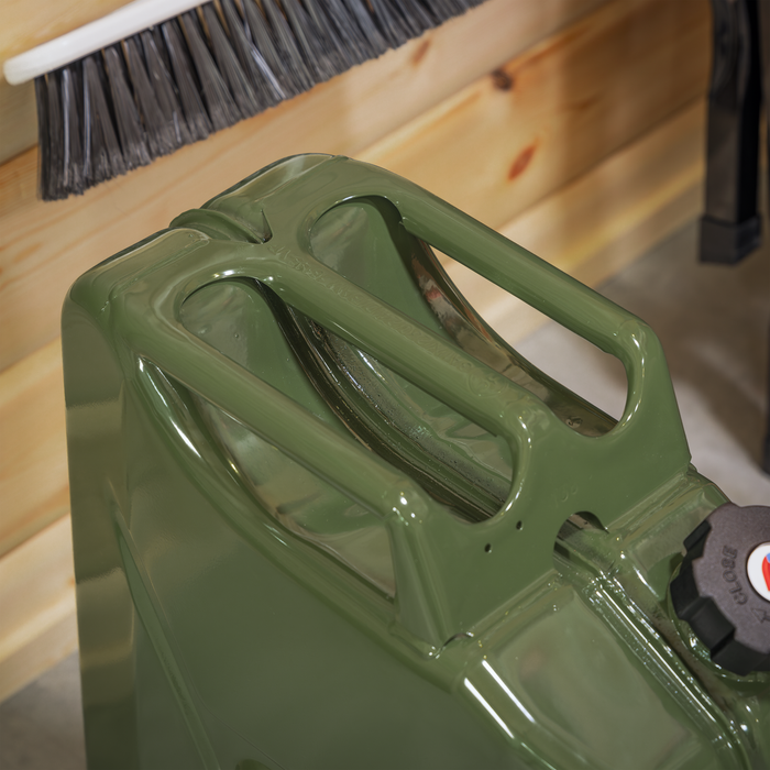 Screw Cap Metal Jerry Can 20L - Green | JC20SCG