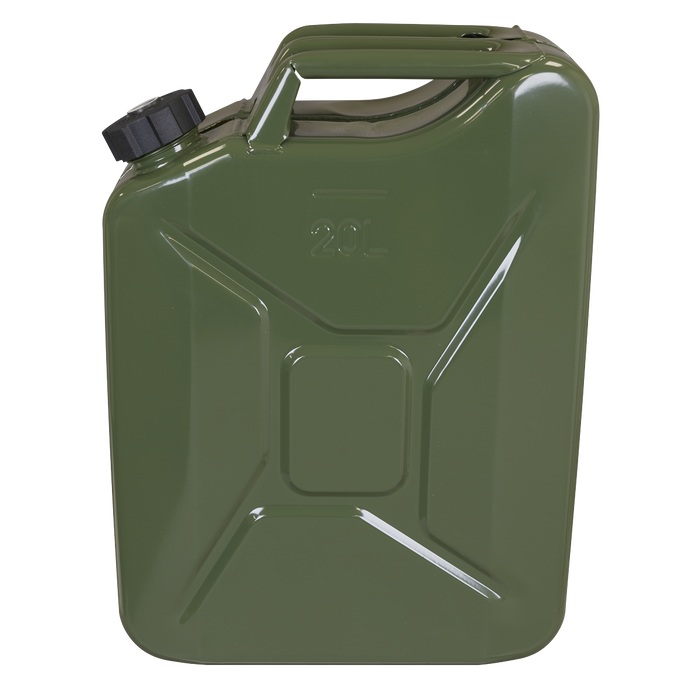 Screw Cap Metal Jerry Can 20L - Green | JC20SCG