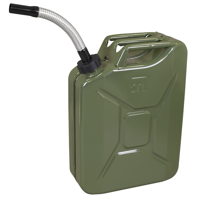 Screw Cap Metal Jerry Can 20L - Green | JC20SCG