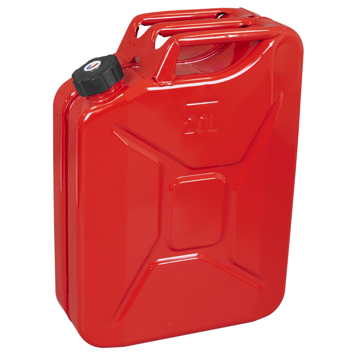 Screw Cap Metal Jerry Can 20L - Red | JC20SCR