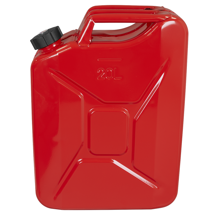 Screw Cap Metal Jerry Can 20L - Red | JC20SCR