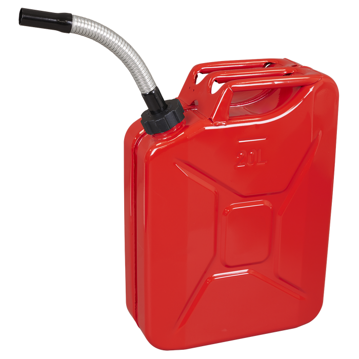 Screw Cap Metal Jerry Can 20L - Red | JC20SCR
