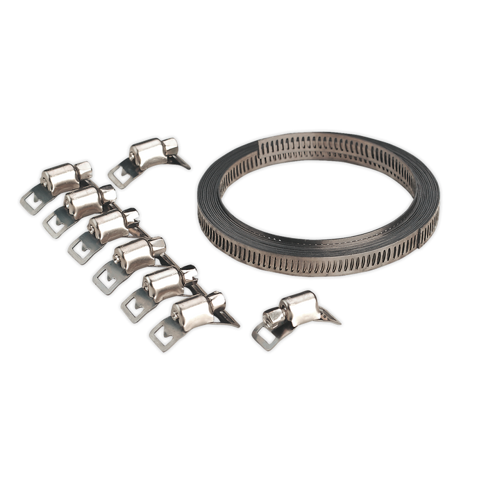Self-Build Hose Clip Set 8mm Band Width | JC97