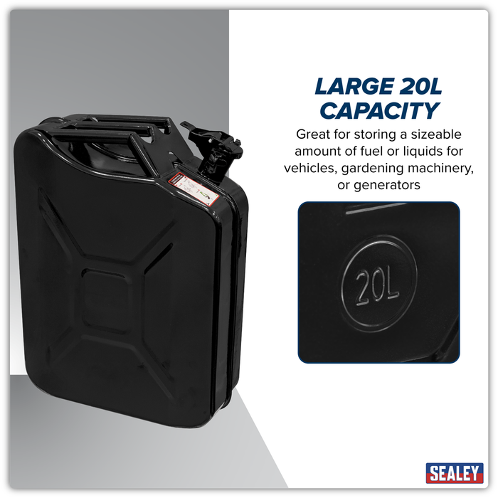 Jerry Can 20L - Black | JCY20B