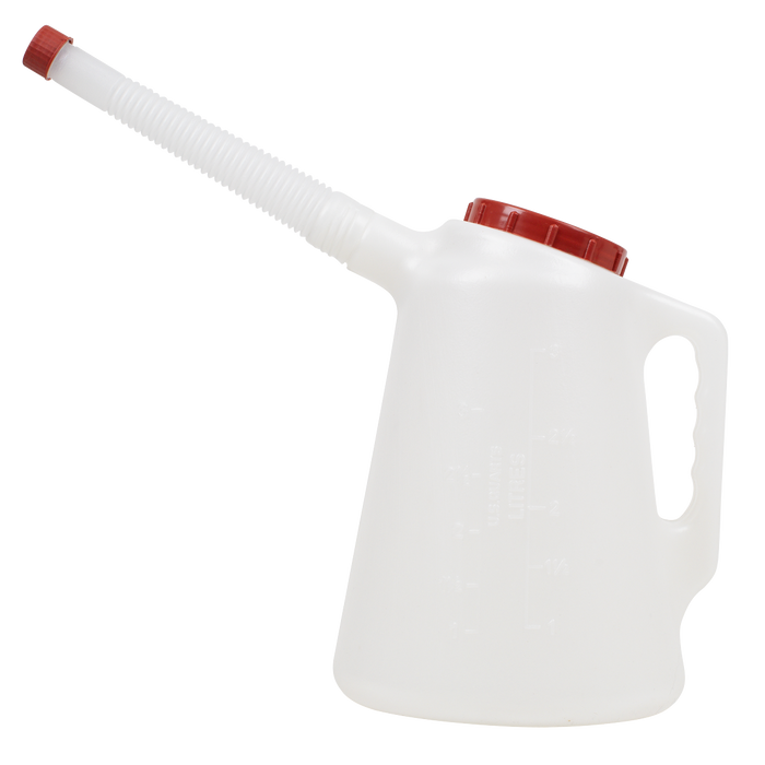 Oil Container with Red Lid & Flexible Spout 3L | JDL3R