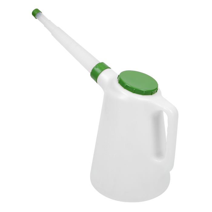 Oil Container with Flexible Spout 5L - Green Lid | JDL5G