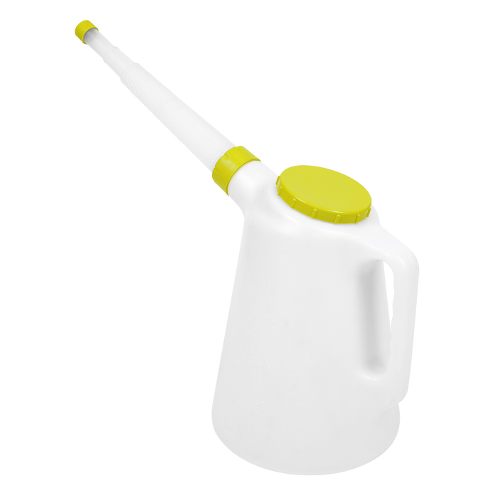Oil Container with Flexible Spout 5L - Lime Lid | JDL5L