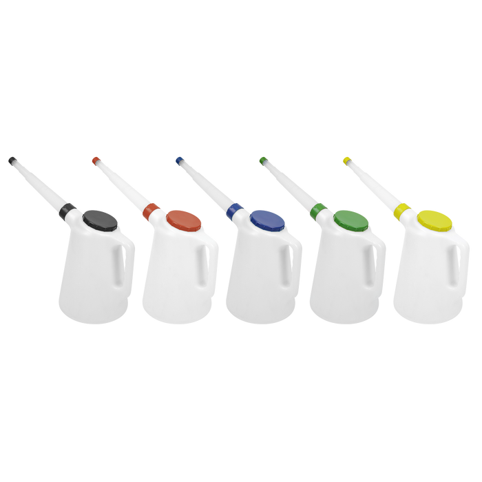Oil Containers with Lid & Flexible Spout 5L - Set of 5 | JDL5SET