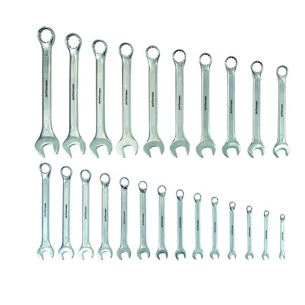 Jefferson Professional 25 Piece Combination Spanner Set | JEFCSS25