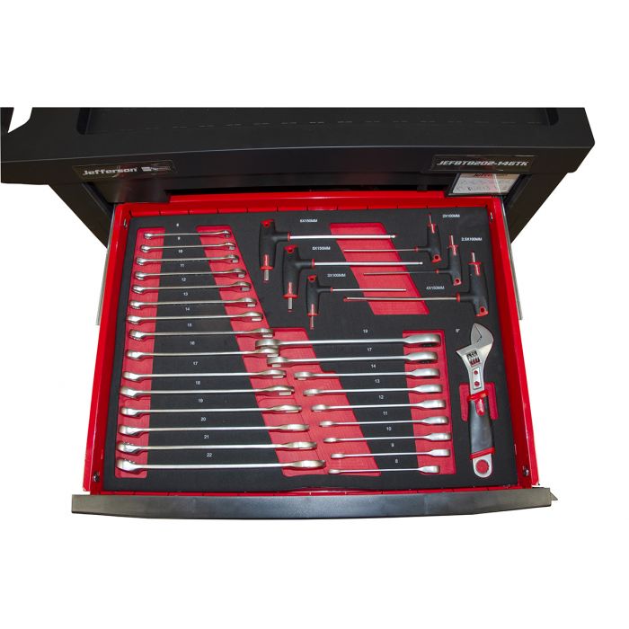 Jefferson Professional 7 Drawer Tool Chest With Tools (146 Tools Included) | JEFTB202-146TK
