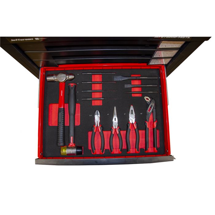 Jefferson Professional 7 Drawer Tool Chest With Tools (146 Tools Included) | JEFTB202-146TK