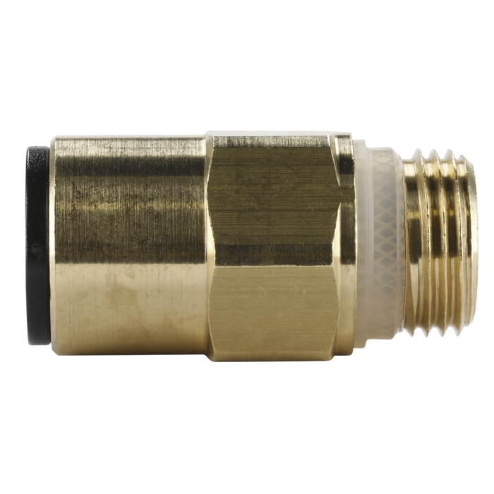 John Guest® Brass SuperThread Straight Adaptor 12mm x 3/8"BSP - Pack of 2 | JGBC1238