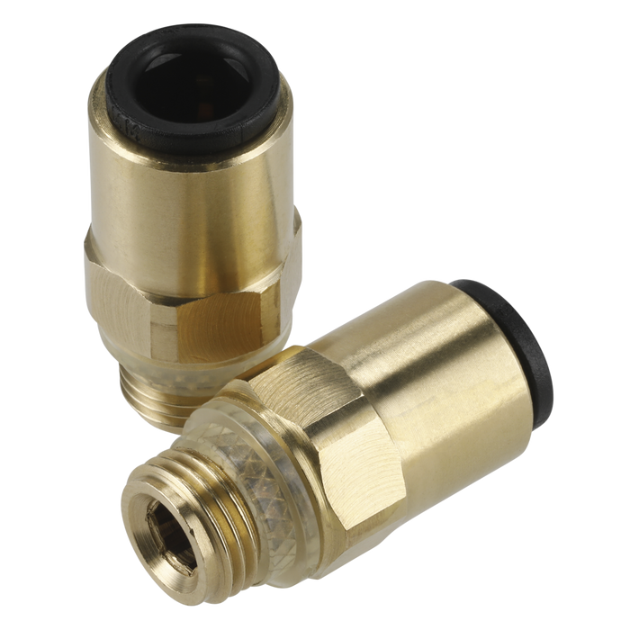 John Guest® Brass SuperThread Straight Adaptor 6mm x 1/8"BSP - Pack of 2 | JGBC618