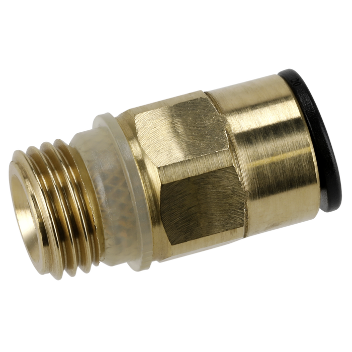 John Guest® Brass SuperThread Straight Adaptor 8mm x 1/4"BSP - Pack of 2 | JGBC814