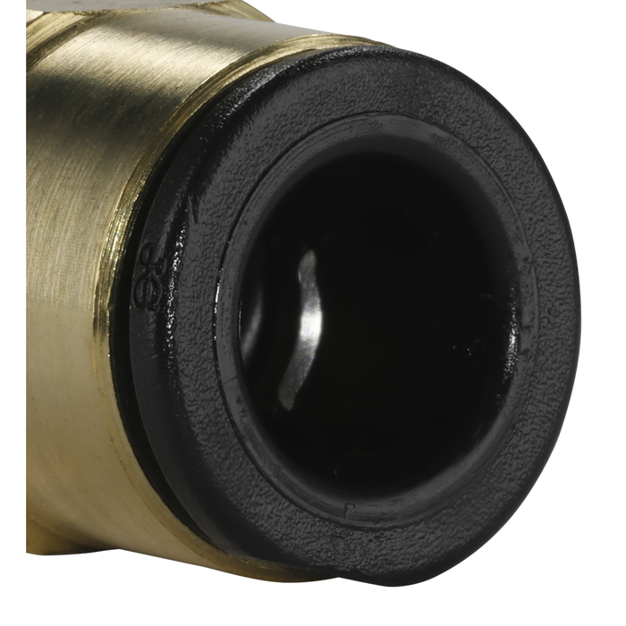 John Guest® Brass SuperThread Straight Adaptor 8mm x 1/4"BSP - Pack of 2 | JGBC814