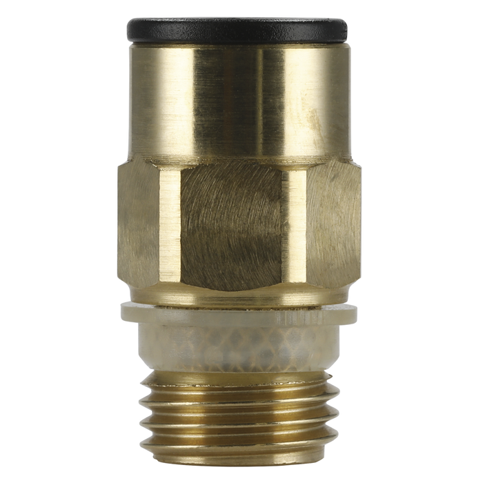 John Guest® Brass SuperThread Straight Adaptor 8mm x 1/4"BSP - Pack of 2 | JGBC814
