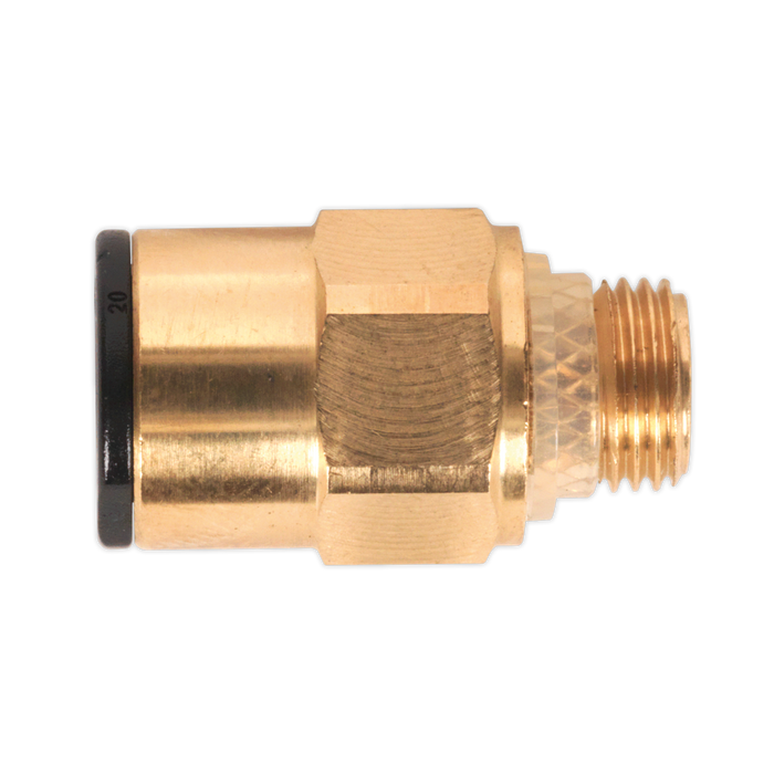 John Guest® Brass SuperThread Straight Adaptor 8mm x 1/8"BSP - Pack of 2 | JGBC818