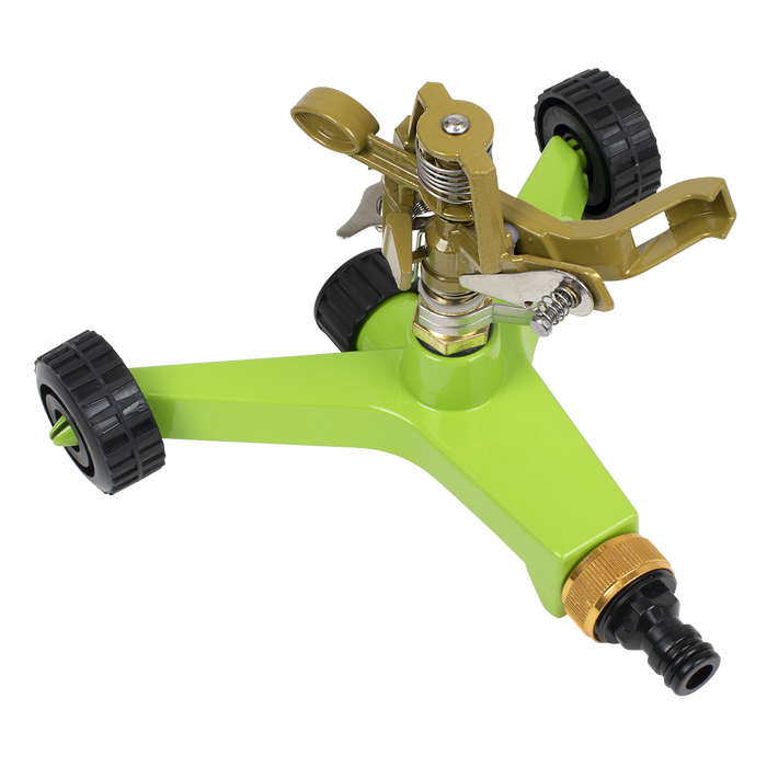 Pulsating Sprinkler with Metal Wheeled Base | JS2034