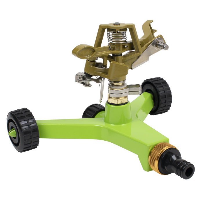 Pulsating Sprinkler with Metal Wheeled Base | JS2034