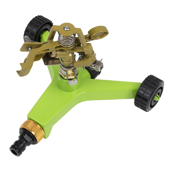 Pulsating Sprinkler with Metal Wheeled Base | JS2034