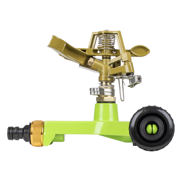 Pulsating Sprinkler with Metal Wheeled Base | JS2034