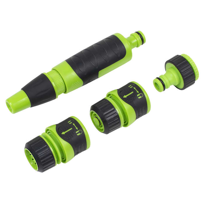 Deluxe Hose Nozzle & Connector Set 4pc | JS9611