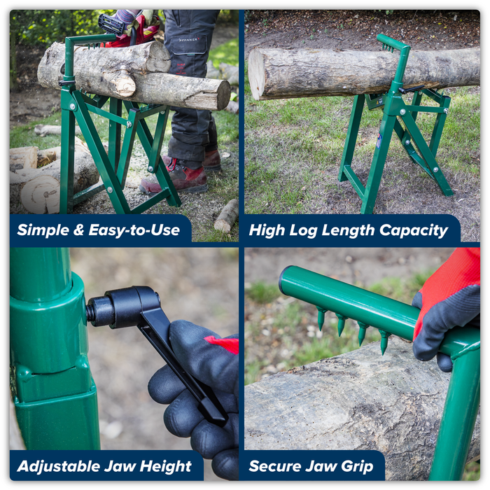 Heavy-Duty Log Stand 230mm Capacity | LC300ST
