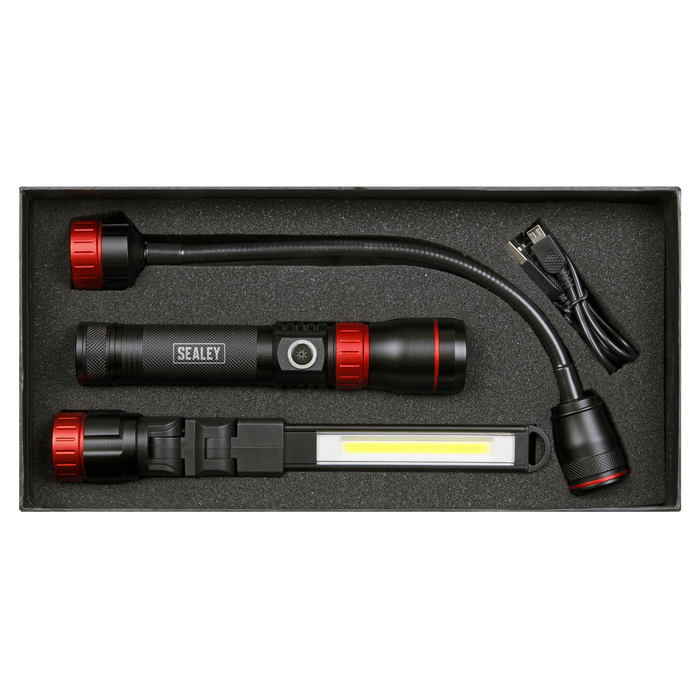 Rechargeable 3-in-1 Inspection Light 5W COB & 10W SMD LED | LED0131R