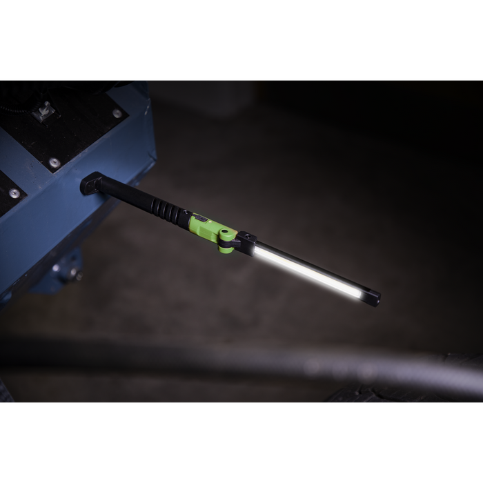 Rechargeable Slim Folding Pocket Light 2 COB & 1 SMD LED - Green | LED01G