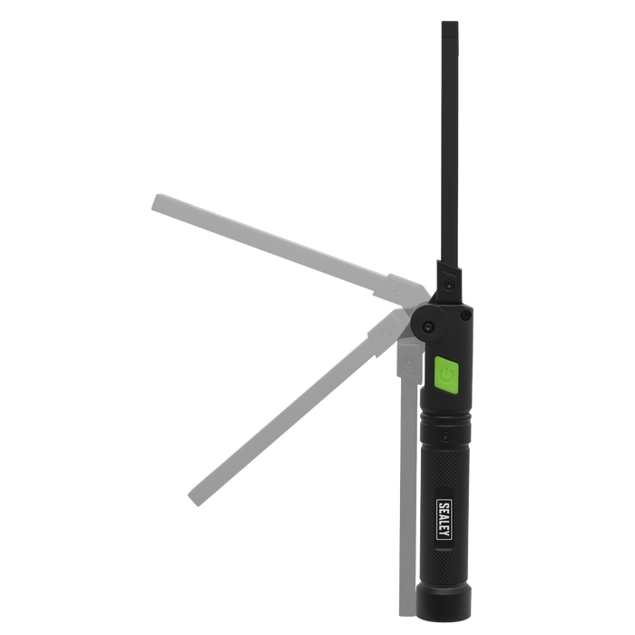 Rechargeable Aluminium Folding Pocket Light 2 COB & 1 SMD LED | LED02G
