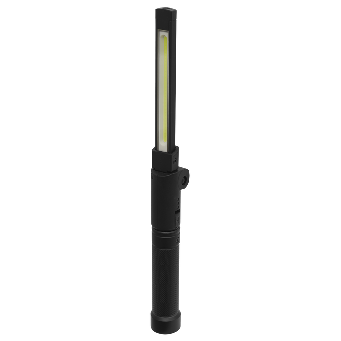 Rechargeable Aluminium Folding Pocket Light 2 COB & 1 SMD LED | LED02G