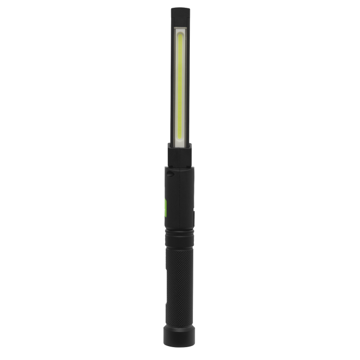 Rechargeable Aluminium Folding Pocket Light 2 COB & 1 SMD LED | LED02G
