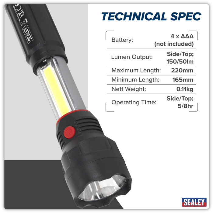 Torch/Inspection Light 3W COB & 3W LED | LED069