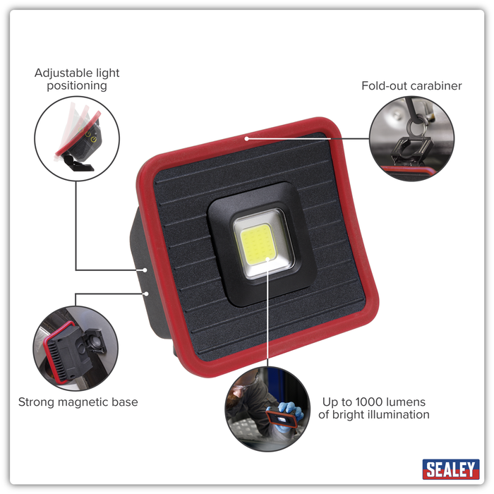 Rechargeable Pocket Floodlight with Power Bank 10W COB LED | LED1000PB