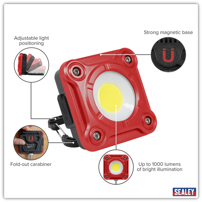 Rechargeable Pocket Floodlight 10W COB LED | LED1000