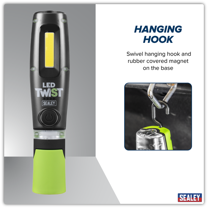 LED Twist® Rechargeable Inspection Light 8W COB & 1W SMD | LED1001G