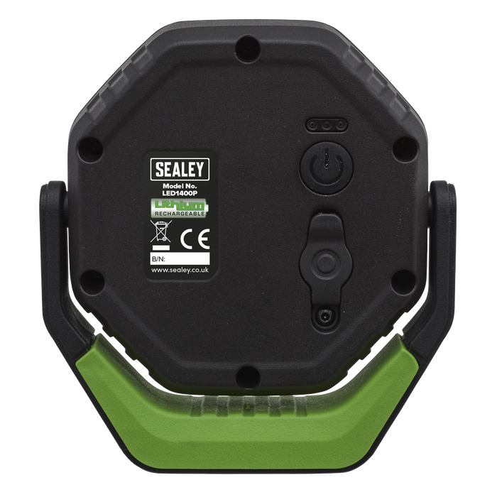 360° Rechargeable Pocket Floodlight with Magnet 14W COB LED - Green | LED1400P