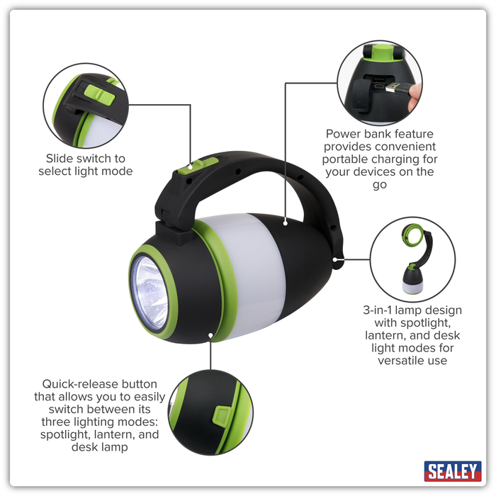 Rechargeable 3-in-1 Spotlight 3W SMD LED | LED140
